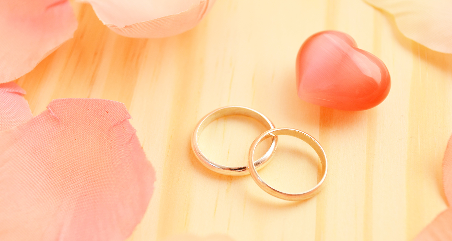 ピンクゴールドの結婚指輪